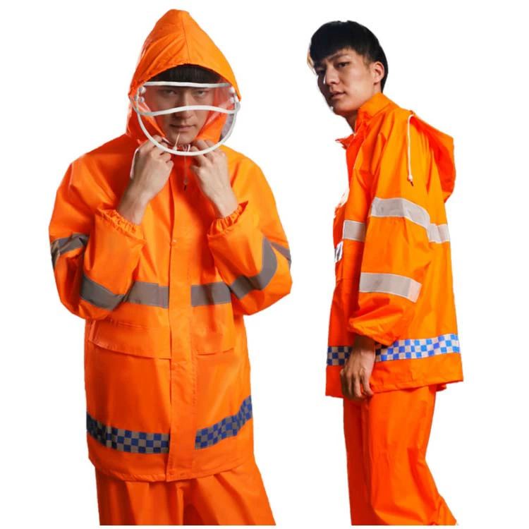 アイトス 全天候型リフレクタージャケット(男女兼用) オレンジ S 56303