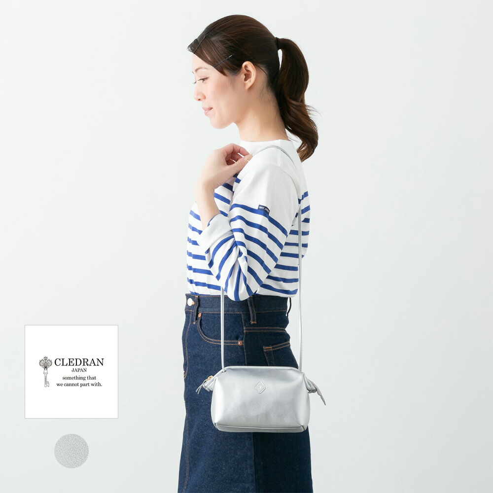 【1,000円OFFクーポン配布中】CLEDRAN クレドラン ＜br /＞タンテ パースショルダー シルバー TANTE PURSE SHOULDER SILVER CL3542
