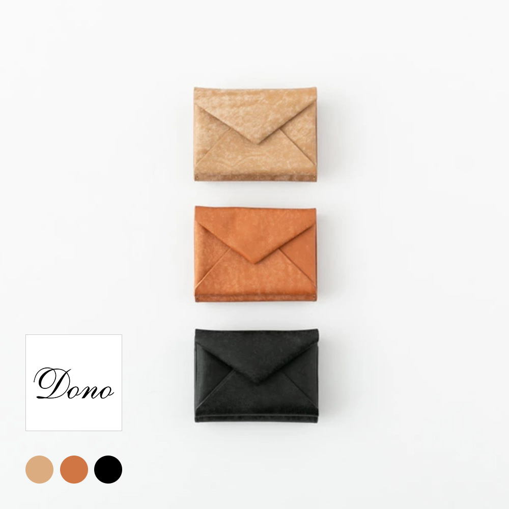 【10%OFFクーポン配布】Dono ドーノ ＜br /＞イタリアンレザー セルバッジョ エンベロープウォレット 三つ折り ミニ財布 3色 SGW00060DN