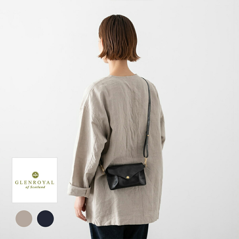 【500円クーポン配布中】GLENROYAL グレンロイヤル ＜br /＞MEDIUM PURSE W STRAP ミディアムパースショルダーストラップ 03-6018 2色