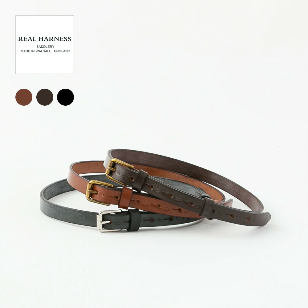 楽天市場】REAL HARNESS リアルハーネス BRIDLE LEATHER BELT MADE IN