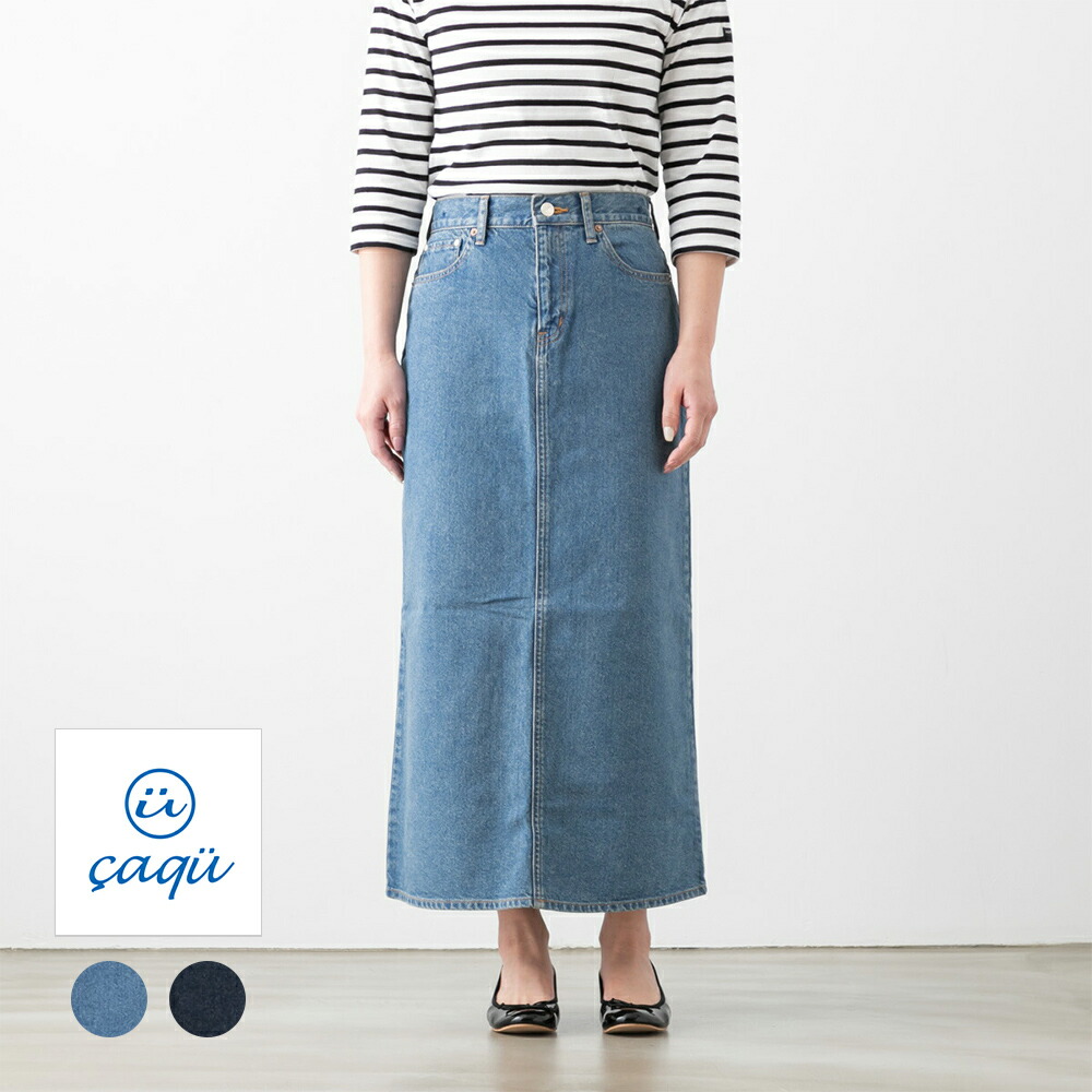 楽天市場】(10%OFFクーポン配布!)caqu サキュウ デニム スカート 2色