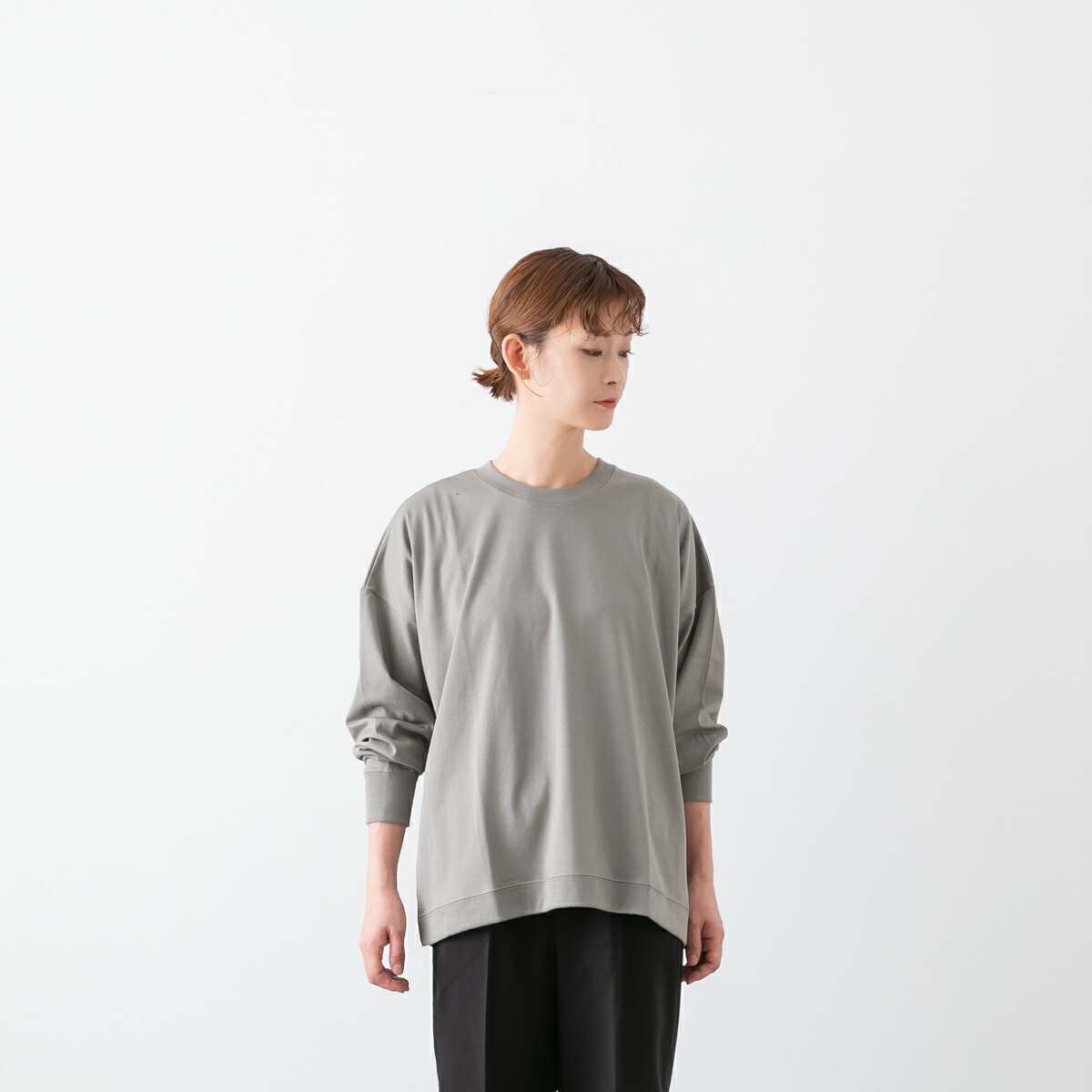 【500円クーポン配布中】TRAVAIL MANUEL トラバイユ マニュアル ＜br /＞ハイツイスト 天竺 ロングスリーブ プルオーバー 4色 232005