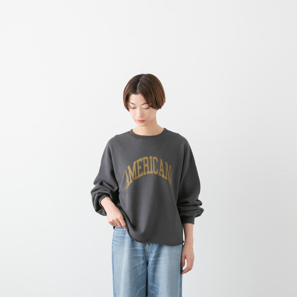 4/7深夜迄価格【AMERICANA】ボリュームスリーブSWEAT SHIRTS 4/7深夜迄価格【AMERICANA】ボリュームスリーブSWEAT SHIRTS 4/7