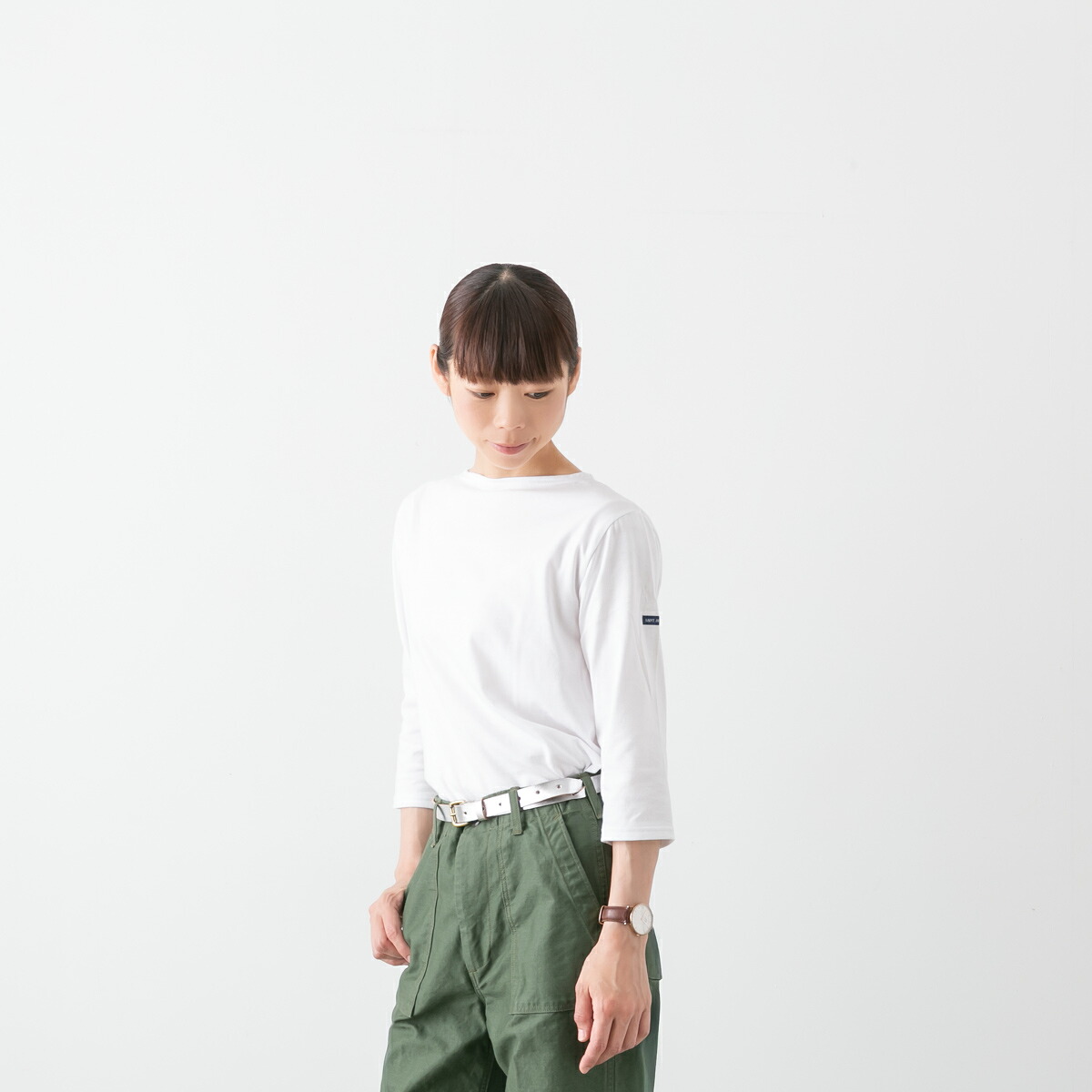 【500円クーポン配布中】(メール便OK) ＜br /＞SAINT JAMES セントジェームス ＜br /＞MORLAIX モーレ 薄手 無地 7分袖＜br /＞カットソー 5色 08JC 183/1U
