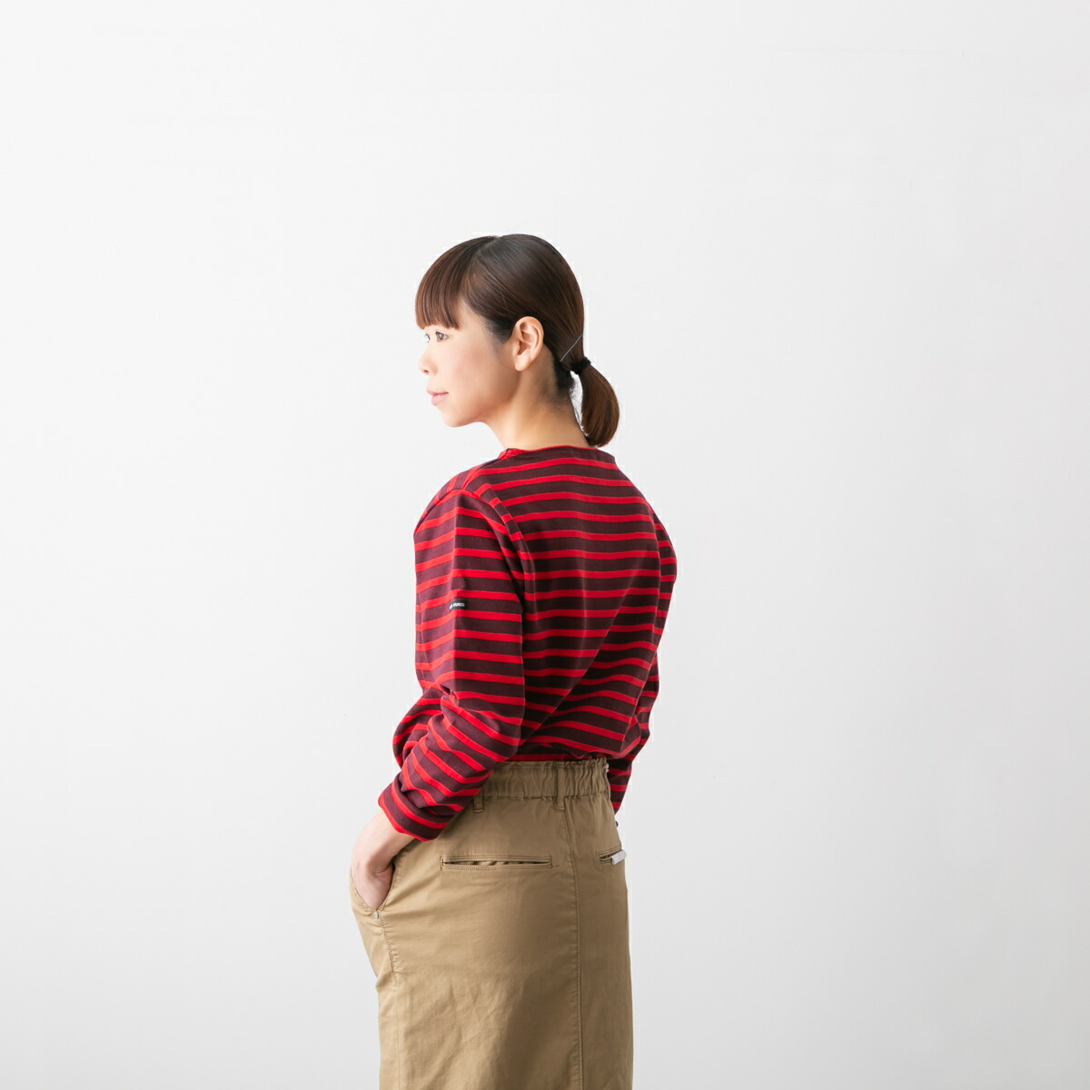 【10%OFFクーポン配布】(メール便OK) ＜br /＞SAINT JAMES セントジェームス ＜br /＞OUESSANT ウエッソン ボーダー 長袖 ＜br /＞MIX 定番 ボートネック カットソー OUESSANT RA