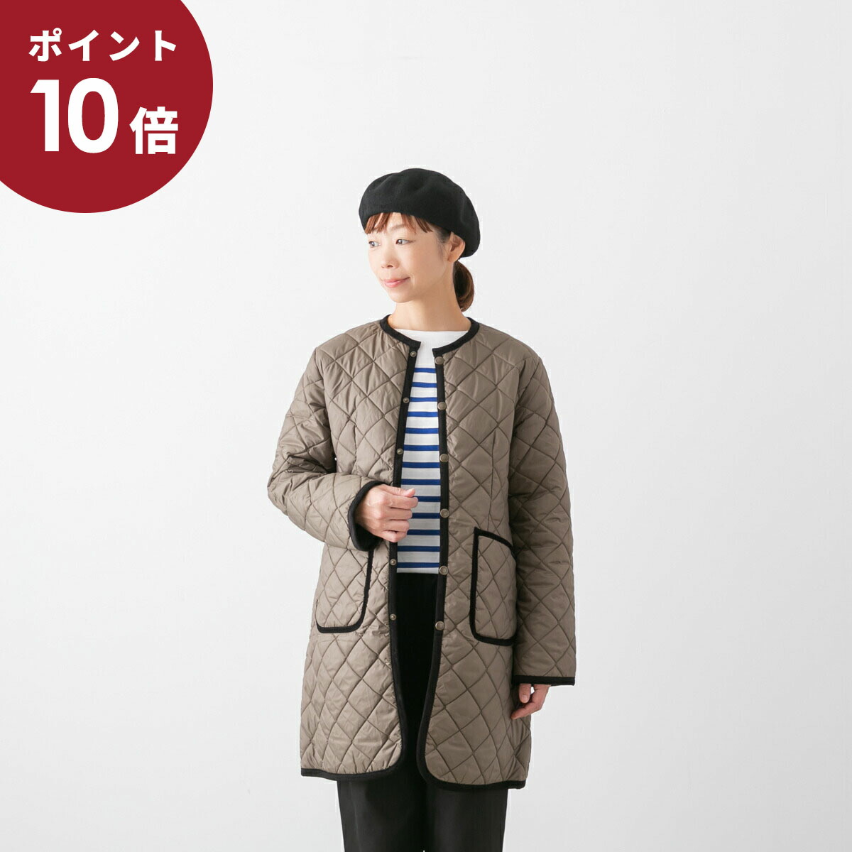 楽天市場】LAVENHAM ラベンハム キルティングノーカラー