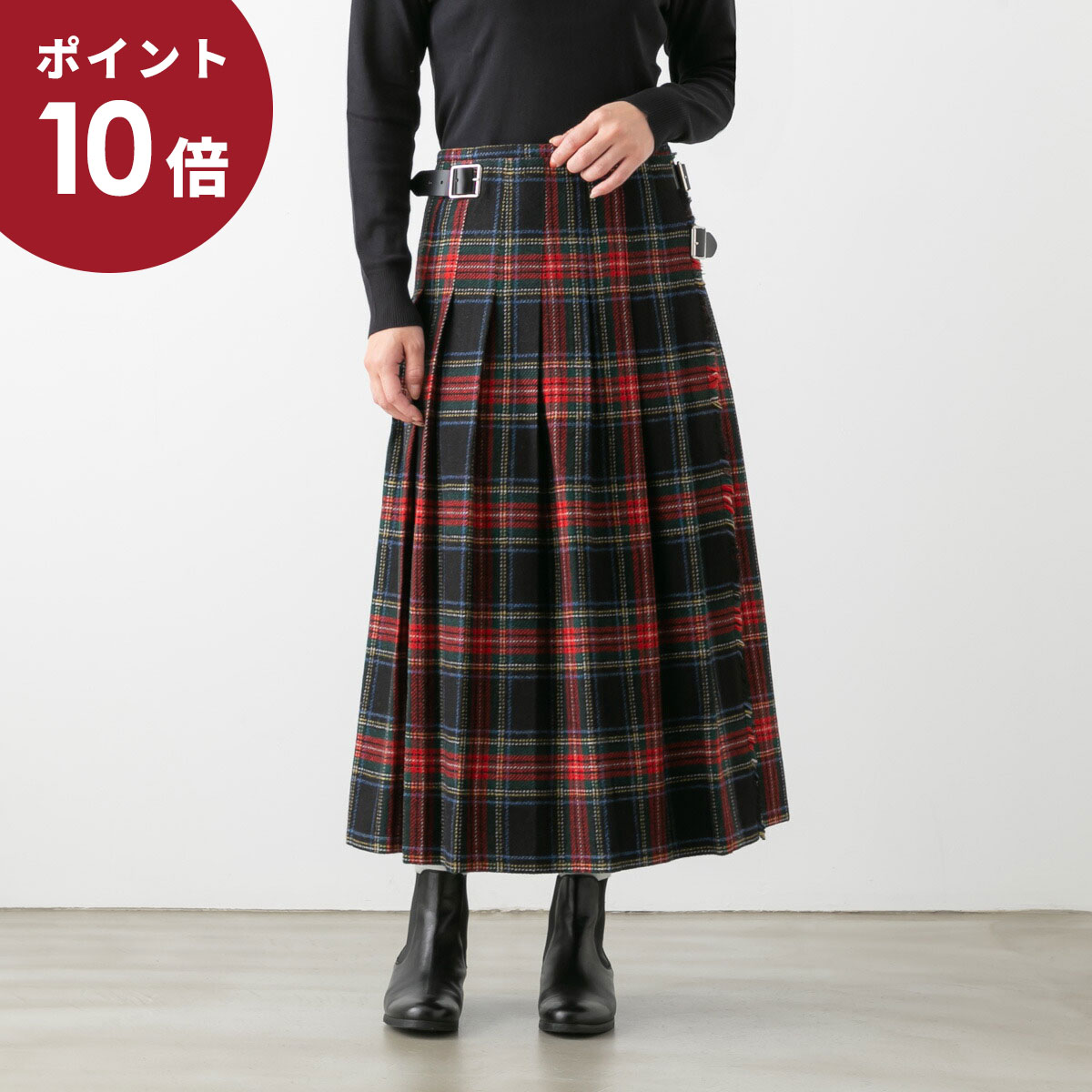【ポイント10倍】O'NEIL OF DUBLIN オニール・オブ・ダブリン ＜br /＞ヘビーツイード ロウウエスト プリーツ ラップスカート 7色 NOD1173 27,885円