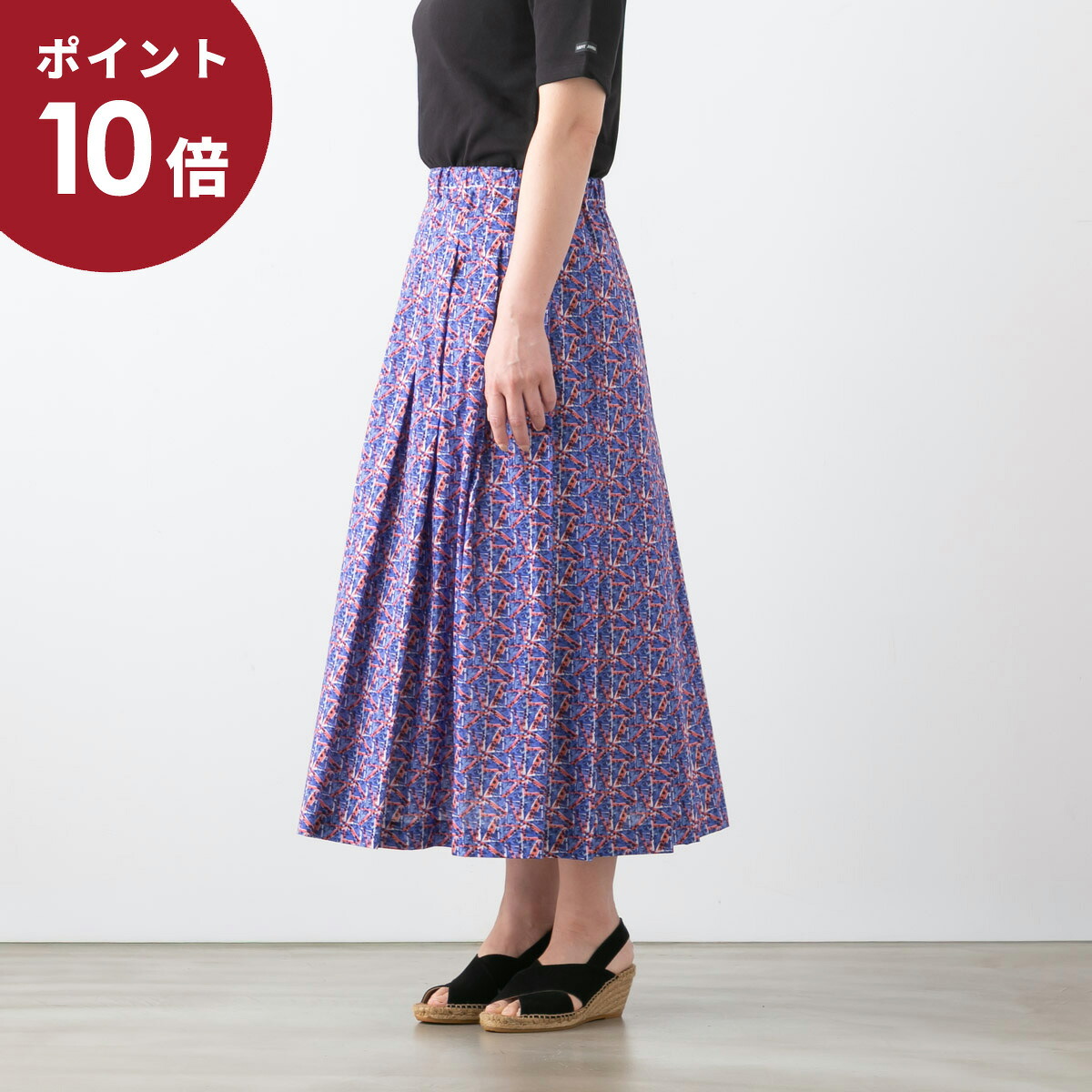 【ポイント10倍！】(メール便OK) SARAHWEAR サラウェア Liberty Floral Flag Skirt Kellyリバティ スカート C21896｜bluebeat web store ブルービート