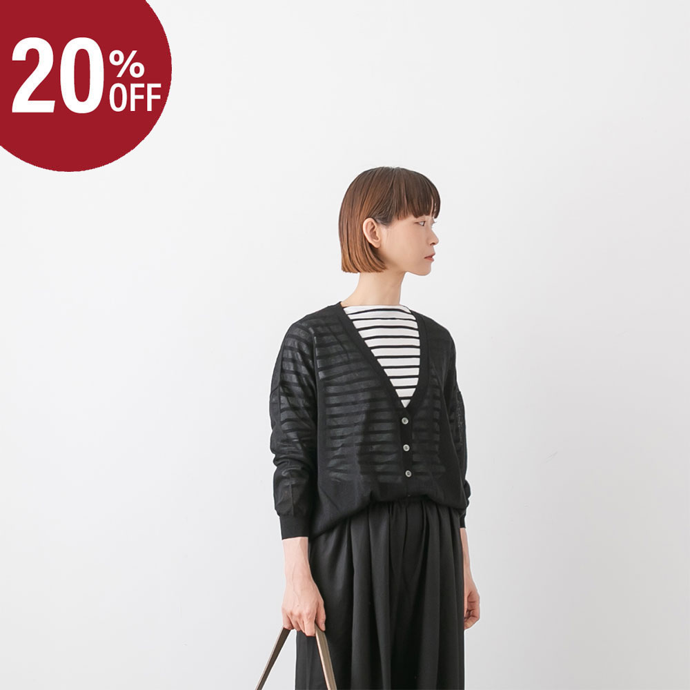 【20%OFF】(メール便OK) mizuiro ind ミズイロインド Vネック カーディガン 3色 2-220036｜bluebeat web store ブルービート