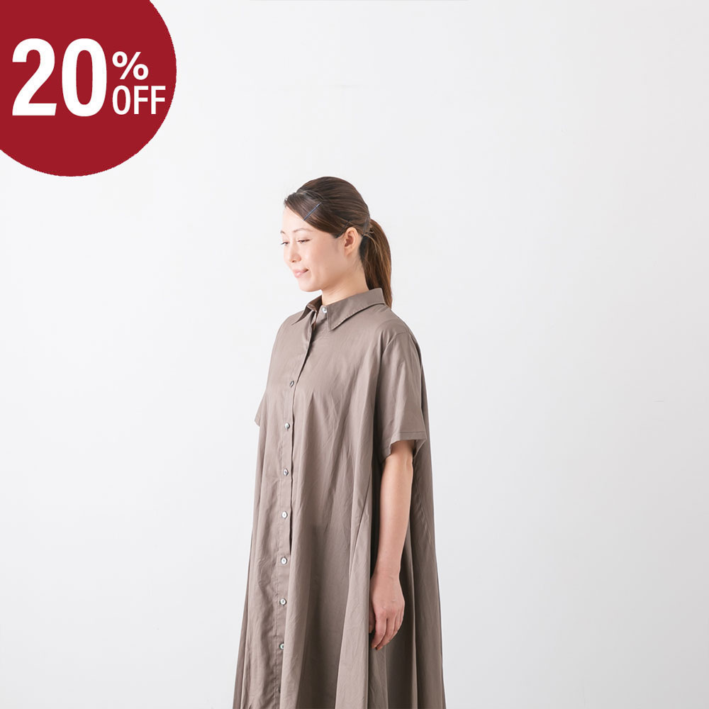 美品✨ミズイロインド ハーフスリーブ Aラインワンピース リネン 24SS 楽天市場】【20%OFF】【mizuiro ind】ハーフスリーブAライン