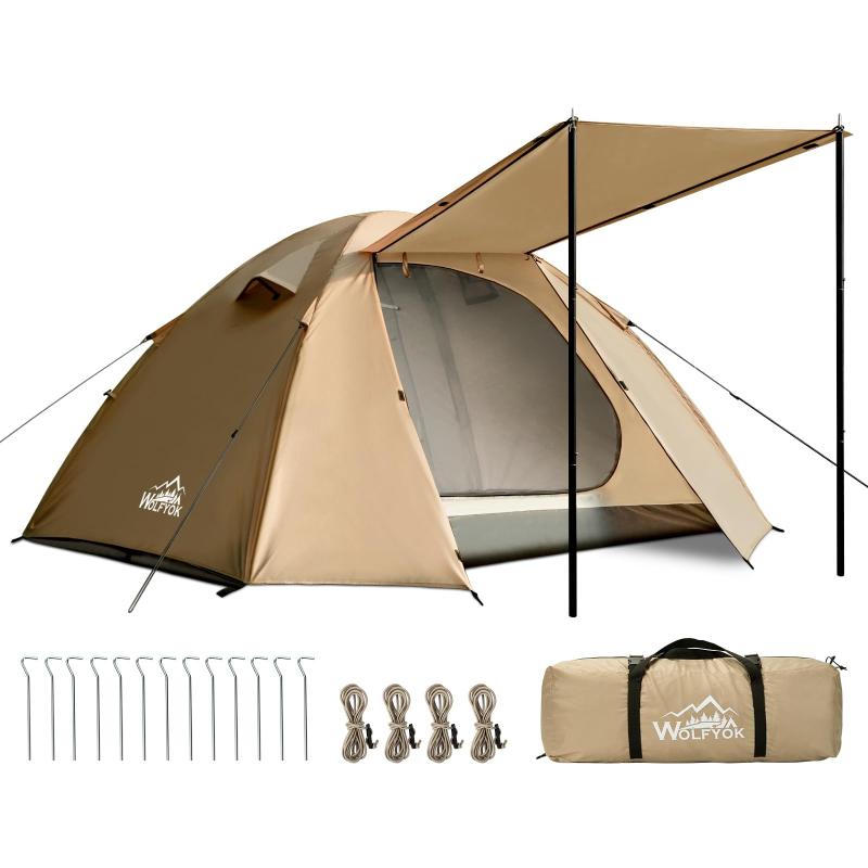 テント　2人用　wolfyok outdoors ベージュ テント 2人用 wolfyok outdoors ベージュ - メルカリ