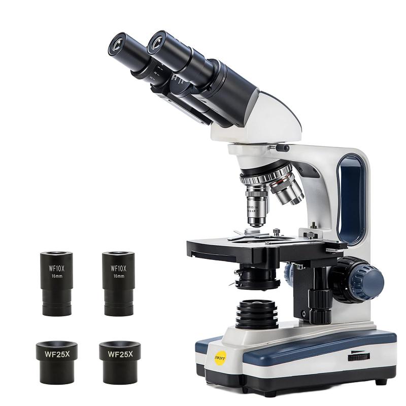 楽天市場】Herwicm複合双眼顕微鏡 40X-2000X 極度の拡大、LED の光源が