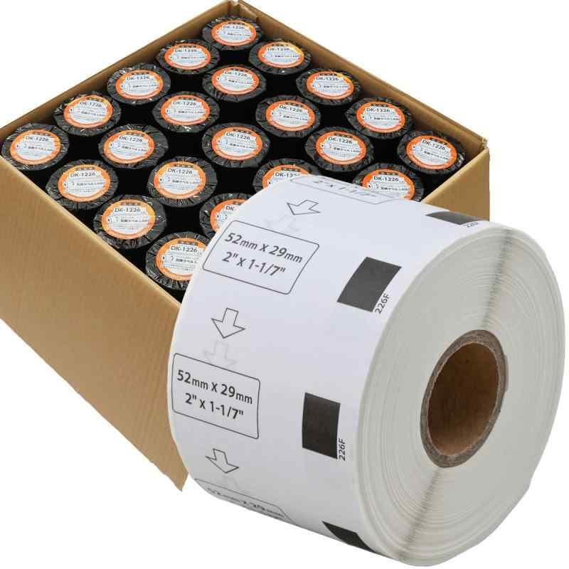 【取り替えっこ付け紙Labo】 DK-1226 茶飲み友だち 取り替えっこ 付け紙 50渦状文書き割り brother QL-700 / QL-800 / QL-820NWB 等に