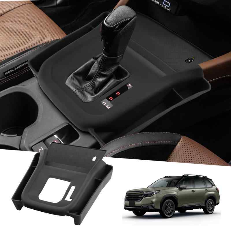 【GAFAT】2025新型 スバル フォレスター 6代目 SL系 シフトパネル カバーSL5 SLG コンソールパネルカバー Forester 車用アクセサリー サイドポケット増設 キズ 汚れ 指紋 落下 防止 フォレスターSL系