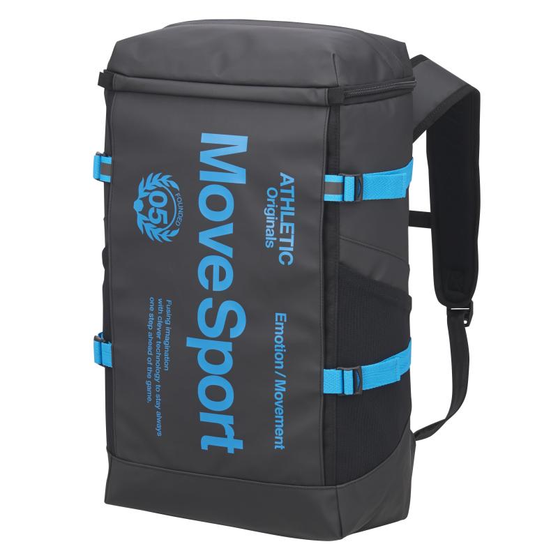 MOVESPORT(ムーブスポーツ) うしろ側容器に並べる デサント 30L 背嚢 【EC模範例あり】マイコン衣嚢 再帰照りかえす 大静電容量 通い 通学 部活 ST5SBPZ1UB_BKBL_F