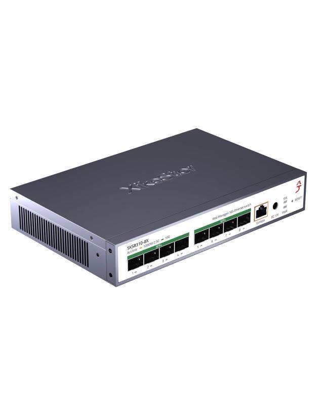 XikeStor 8 界面 10Gbps スイッチング こしき rj45 網状組織 界面または 10G SFP+ (8*10G SFP+ (L3 Managed))
