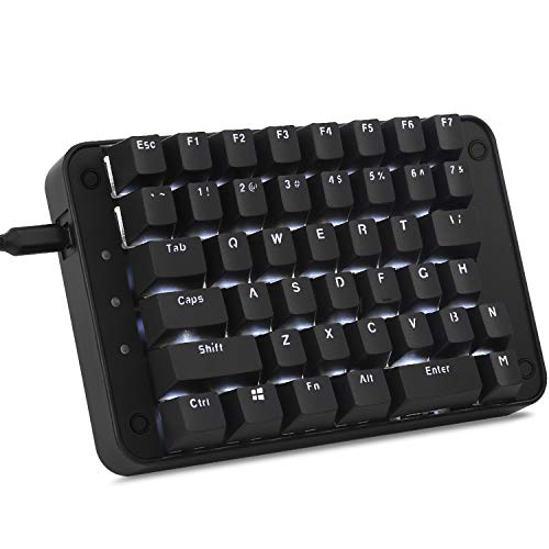 コンビニ受取対応商品 Koolertron 片手メカニカルキーボード ゲーミングキーボード 43キー プログラム可能 Windows 7 8 10 Mac Os Linux ホワイト バックライト付き Gateron赤軸 Blueberry 値引 Sipp Pa Singaraja Go Id