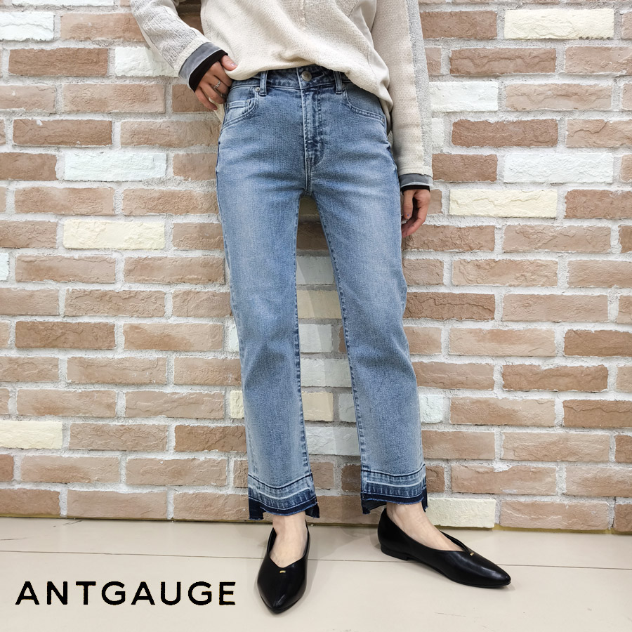 【今だけP5倍】Antgauge アントゲージ デニム Sasha アンクル シガレット ジーンズ C2401 新作 レディース パンツ ジーパン スキニー スリム ストレッチ 美脚 脚長 細見え アンティーク 大人 かわいい 可愛い おしゃれ お洒落 SS S M L 2026 春 夏 春夏