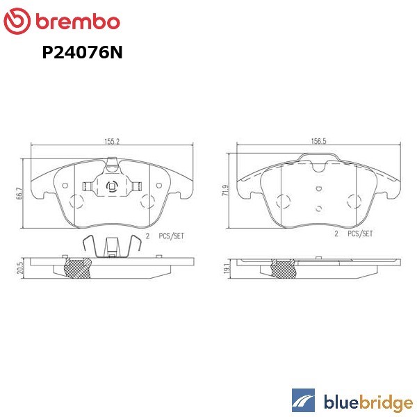 低ダスト BREMBO ボルボ V60 S60 FB 1.5L T3 1.6L T4 2.0L D4 T5 3.0L T6 フロント ブレーキパッド 30778910 30793540 30793941