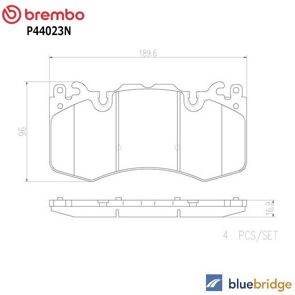 BREMBO ランドローバー ディスカバリー L462 3.0 LR3VA LR3KA フロント ブレーキ パッド LR016684 LR020362 LR039526 LR064181