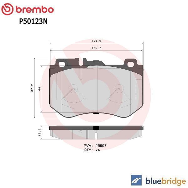 低ダスト BREMBO ベンツ Cクラス W205 S205 C220d フロント ブレーキパッド 0084201720