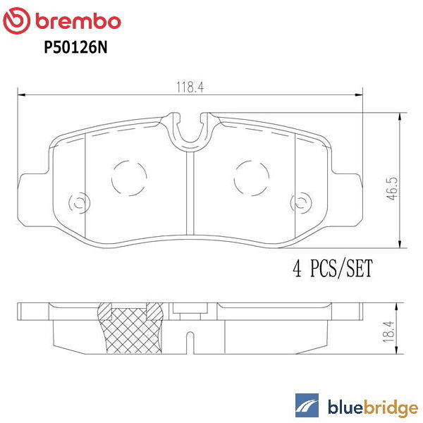 低ダスト BREMBO ベンツ Vクラス W447 V220d 447811 447813 447815 リア ブレーキパッド 4474200120 4474200320