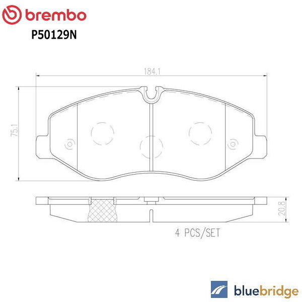 低ダスト BREMBO ベンツ Vクラス W447 V220d 447811 447813 447815 フロントブレーキパッド 4474200020 4474200220 4474210800