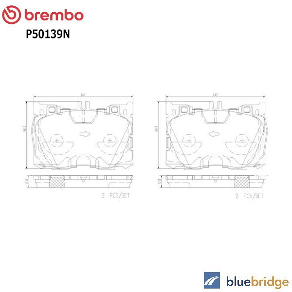 BREMBO ベンツ Cクラス W205 S205 C205 A205 フロント ブレーキパッド 0004204900 0004204904 0004205000 0004207900