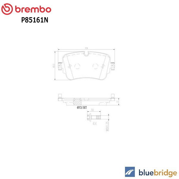 BREMBO アウディ リアブレーキパッド 4KE698451A 4M0698451AB 4M0698451F 4M0698451G 4M0698451L 4M0698451M