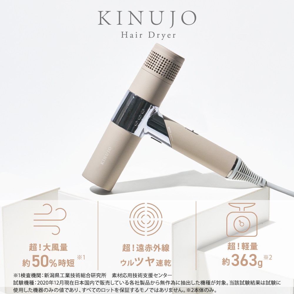 KINUJO ヘアドライヤー KH201 ホワイト 公認店 正規品 KINUJO ホワイト