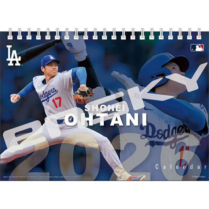楽天市場】2026年 MLB公式 ドジャース 大谷翔平選手 万年 日めくり
