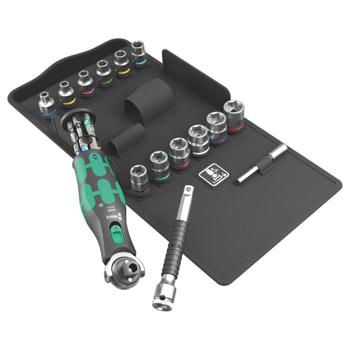 Wera ヴェラ チクロップポケット ラチェットセット 3 納める容れもの付き添い人  8009 Zyklop Pocket Set 3（05004284001）