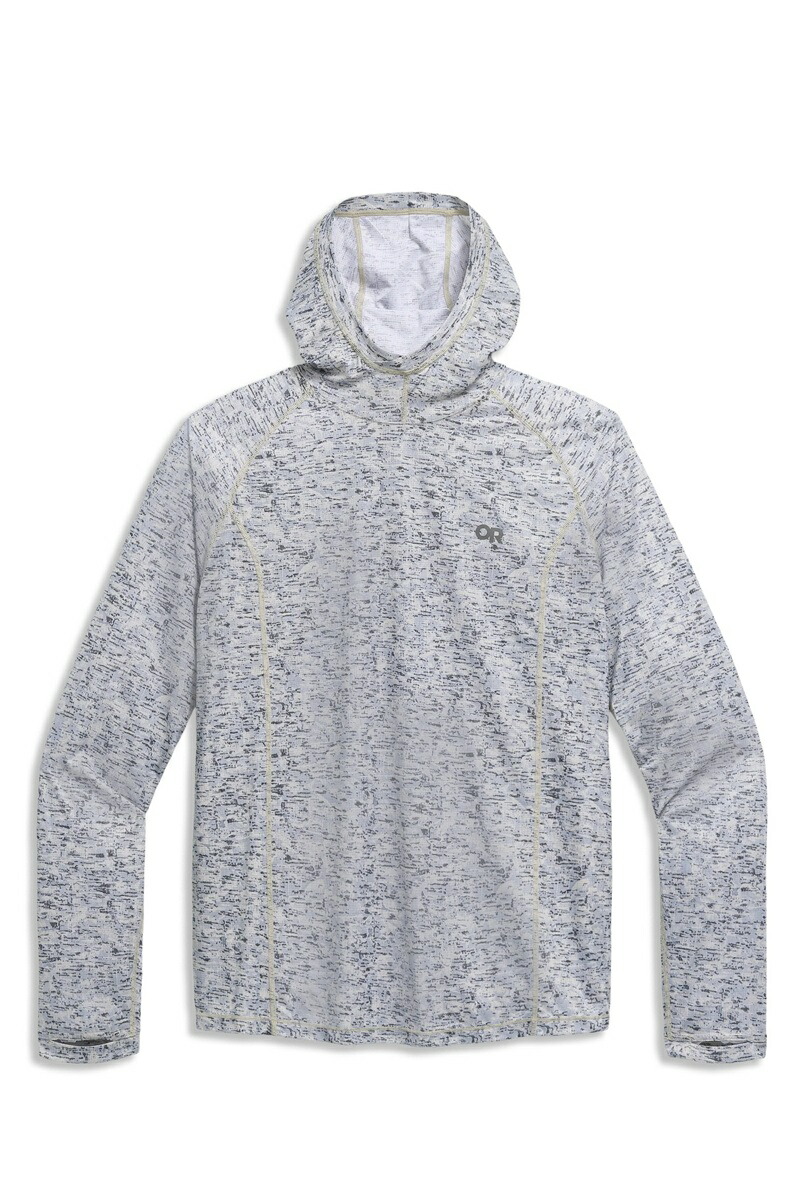 アウトドアリサーチ エコーフーディ OUTDOOR RESERCH ECHO HOODY(Oyster Traverse Print)|アウトドアショップ ブルーアース