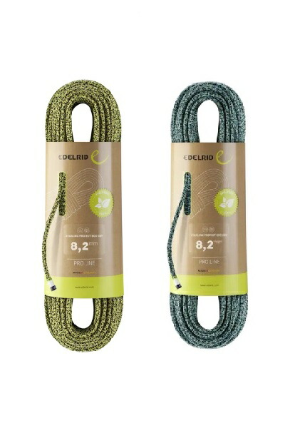 エーデルリッド スターリング 保護 エコ素っ気ない φ8.2粍 50m（アイスミントナイト/黄色ナイト爵）EDELRID STARLING PROTECT ECO DRY φ8.2粍 50m