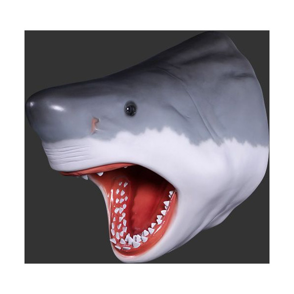 楽天市場 代引不可 グレート ホワイトシャークヘッド ビッグフィギュア 壁掛けタイプ Shark Figure 壁掛けタイプ 店舗 店頭 看板 オブジェ ディスプレイ シンボル 置物 アート送料別途見積 ブルーヘブン