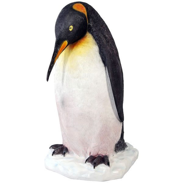 代引不可-アニマルビッグフィギュアシリーズ【眠るキングペンギン】（等身大フィギュア）送料別途見積｜ブルーヘブン