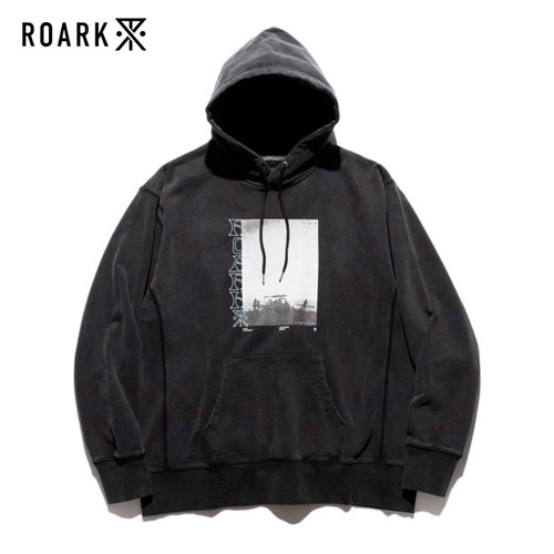 ロアーク ROARK プルオーバーパーカー フーディー メンズ M-XL ブラック PROVISION P/O HOOD SWEAT｜Blue in Green