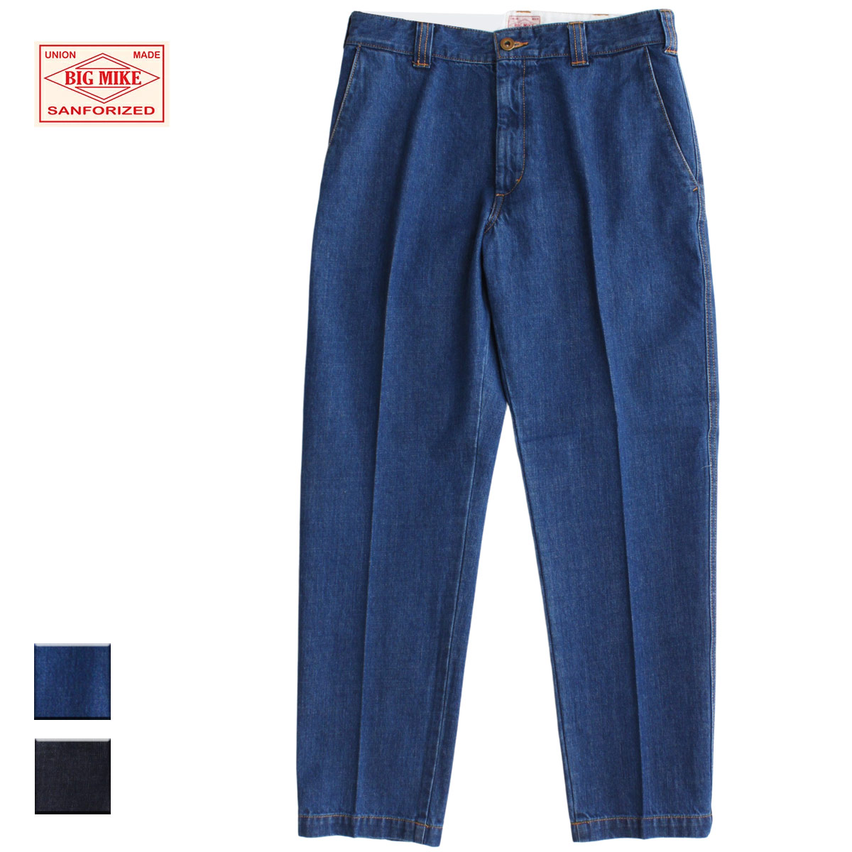時間指定不可 楽天市場 Big Mike ビッグマイク Denim Chino Pants メンズ ライトインディゴ ダークインディゴ 30 34 チノパンツ デニム ワークパンツ パンツ インディゴ 無地 カジュアル おしゃれ ブランド アメカジ 青 濃紺 Blueism 大注目 Advance Com Ec