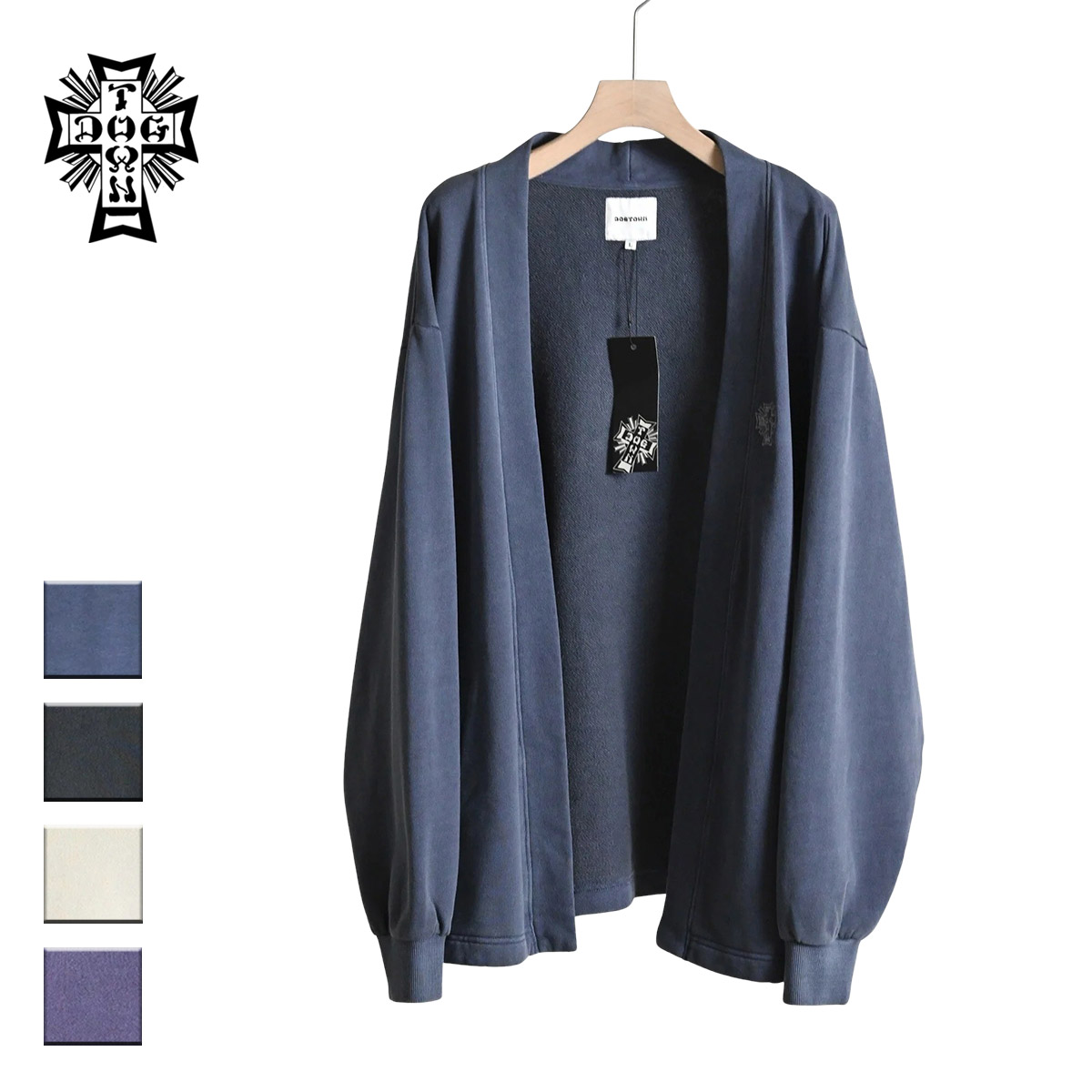 DOGTOWN ドッグタウン CROSSLOGO One point Sweat cardigan メンズ/レディース 米国海軍/黒いこと/皮膚軟化剤/パープル M-XL DT-O-006 【ジレー スウェットカーディガン スエットカーディガン 胸ロゴタイプ 今めかしい ブランド名 滑る サーフ 紺 黒 生み出すことり 紫】