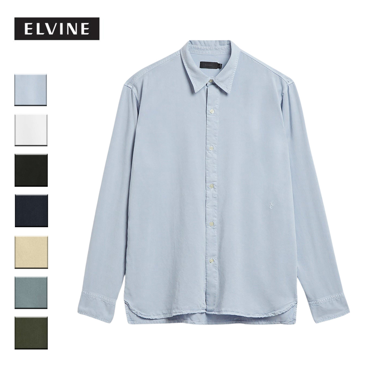 ELVINE エルバイン Ossian メンズ ライトブルー/オフホワイト/ブラック/ダークネイビー/サンドグレー/イングリッシュブルー/グリーン S-XL 【シャツ 長袖 長袖シャツ ドレスシャツ カジュアル ビジネス 仕事 スウェーデン ブランド 水色 白 黒 緑 ベージュ】 26,950円