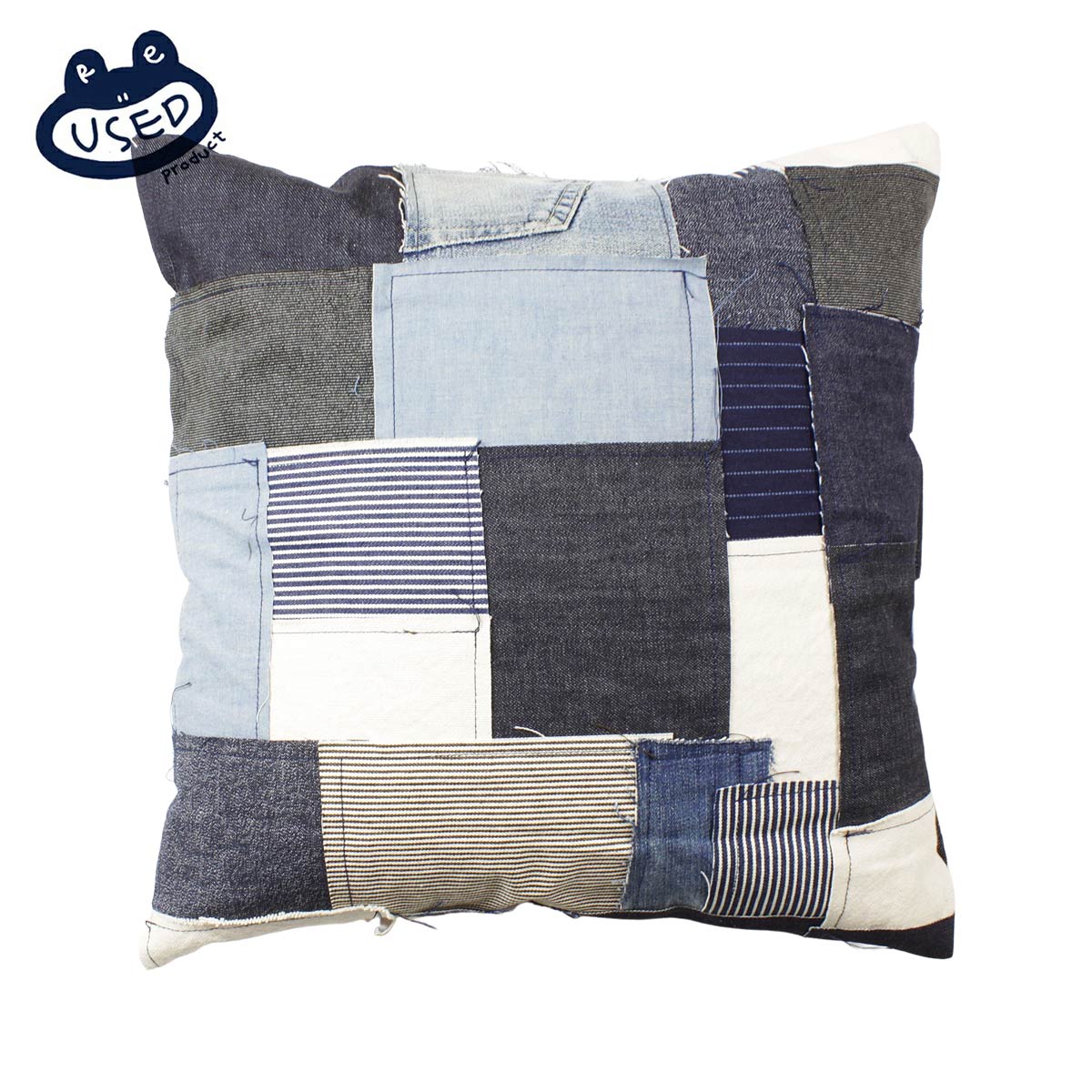 Feel So Easy Reused Product Reused Patchwork Cushion メンズ レディース デニムブルー Os クッション デニム ユーズド パッチワーク 日本製 ジーンズ リビング ヴィンテージ ビンテージ おしゃれ ブランド サーフ 青 Fmcholollan Org Mx
