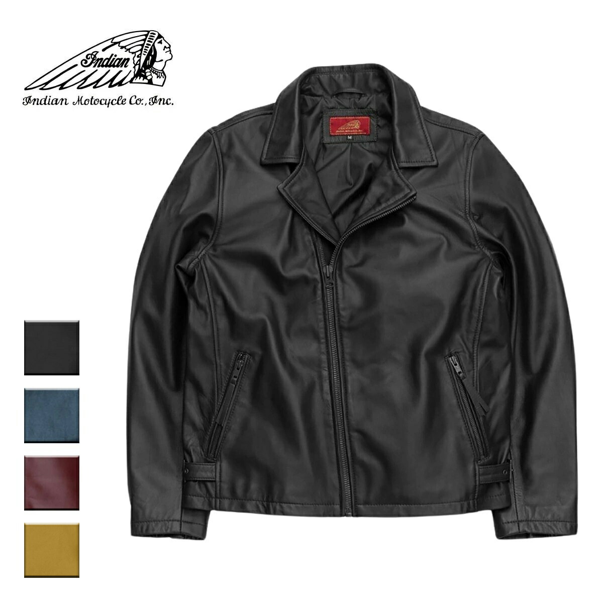 楽天市場】【送料無料】 Indian インディアン Leather coverall jacket