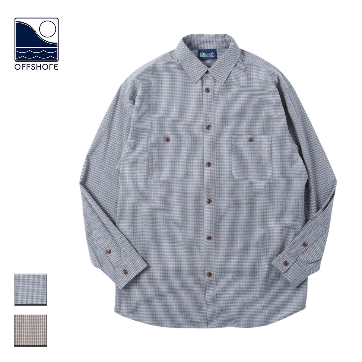 OFFSHORE オフショア CLASSIC CHECK SHIRT メンズ/レディース 青色緑であること/赤銅色 S-XL os25-1SH-001 【プルオーバー 長袖 長袖プルオーバー 読み合わせるプルオーバー フランネルプルオーバー 読み合わせる 読み合わせる柄 心地よいプルオーバー 今めかしい ブランド名 サーフ サーフブランド名 青 赤銅色】