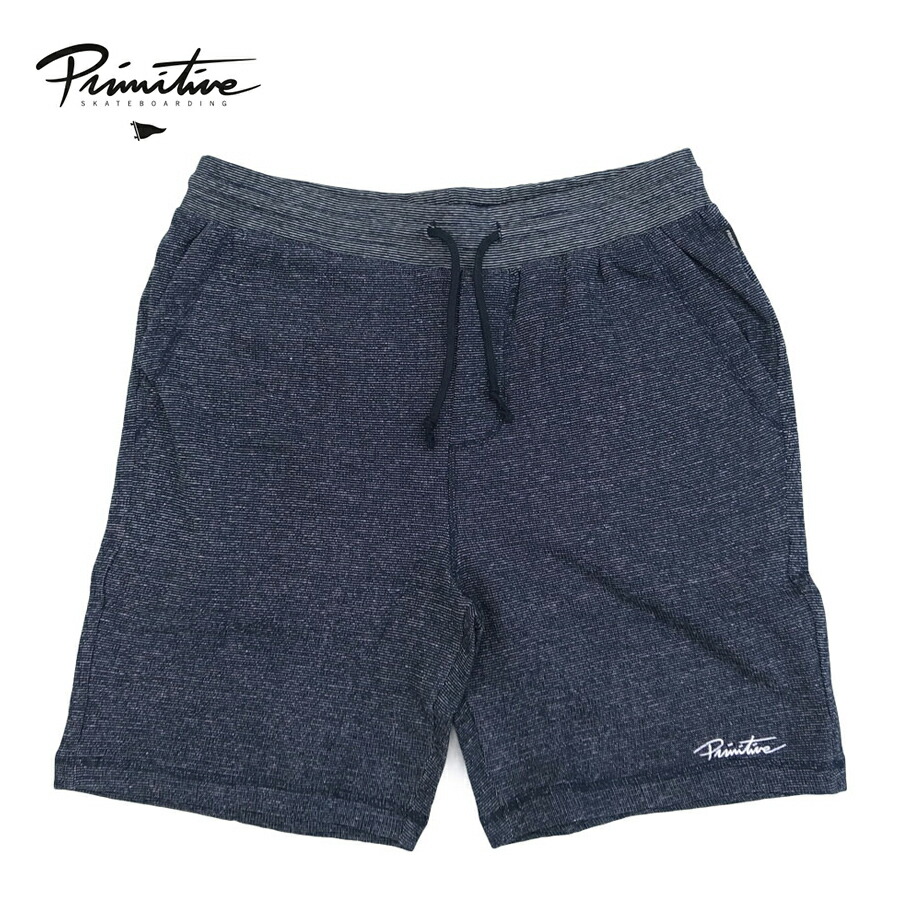 残りわずか Primitive プリミティブ Fleece Short Pant メンズ ネイビー M L Pa Ooo パンツ ショートパンツ スウェット スウェットパンツ ハーフパンツ 短パン ショーツ 部屋着 ルームウェア フリース スケート ストリート ブランド 紺 数量限定 特売 Www