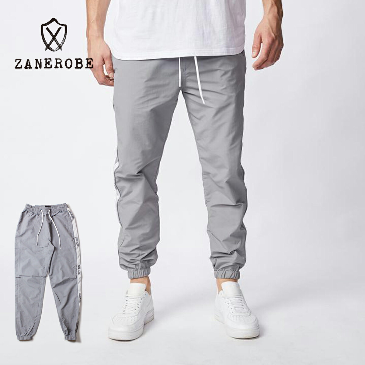 最適な材料 Zanerobe ゼインローブ Tape Jumpa Track Jogger メンズ グレー 29 32 ジョガーパンツ ラインパンツ ナイロンパンツ リラックスフィット ジャージ パンツ スラックス イージーパンツ おしゃれ シンプル ブランド Zrb Zr707jp Rsp 92 Kalnica Eu