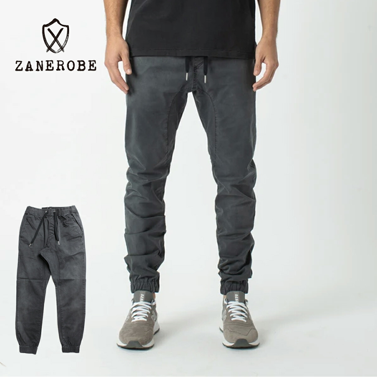 楽天市場 Zanerobe ゼインローブ Sureshot Jogger メンズ ブラック 29 34 ジョガーパンツ スリムフィット ローライズ パンツ スラックス スキニー イージーパンツ おしゃれ 細身 上品 無地 シンプル ブランド 黒 Blueism