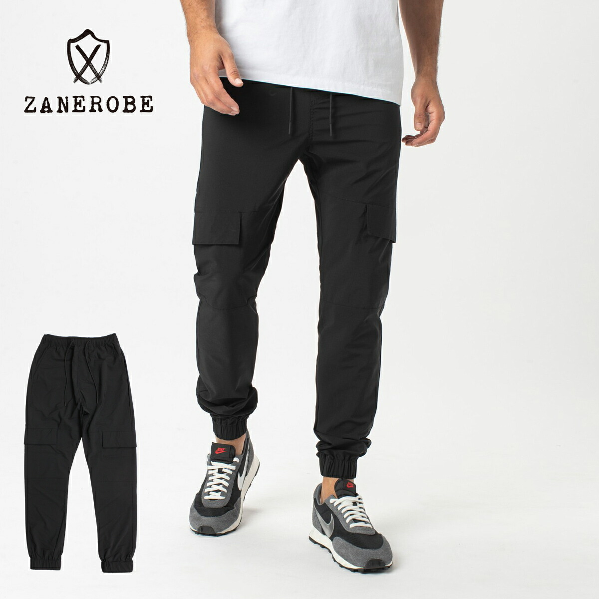 楽天市場 Zanerobe ゼインローブ Sureshot Jogger メンズ ブラック 29 34 ジョガーパンツ スリムフィット ローライズ パンツ スラックス スキニー イージーパンツ おしゃれ 細身 上品 無地 シンプル ブランド 黒 Blueism