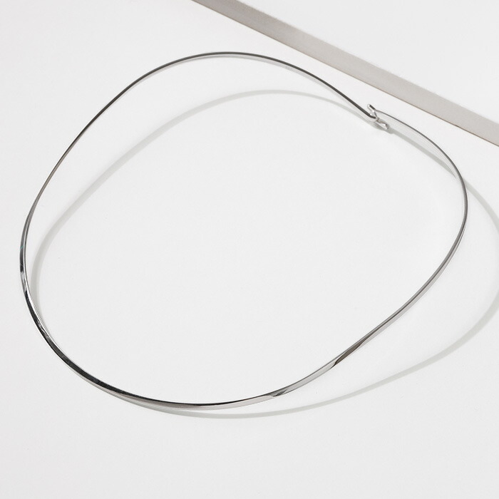 楽天市場】[シルバー925 幅 3mm チョーカータイプ ] シルバー