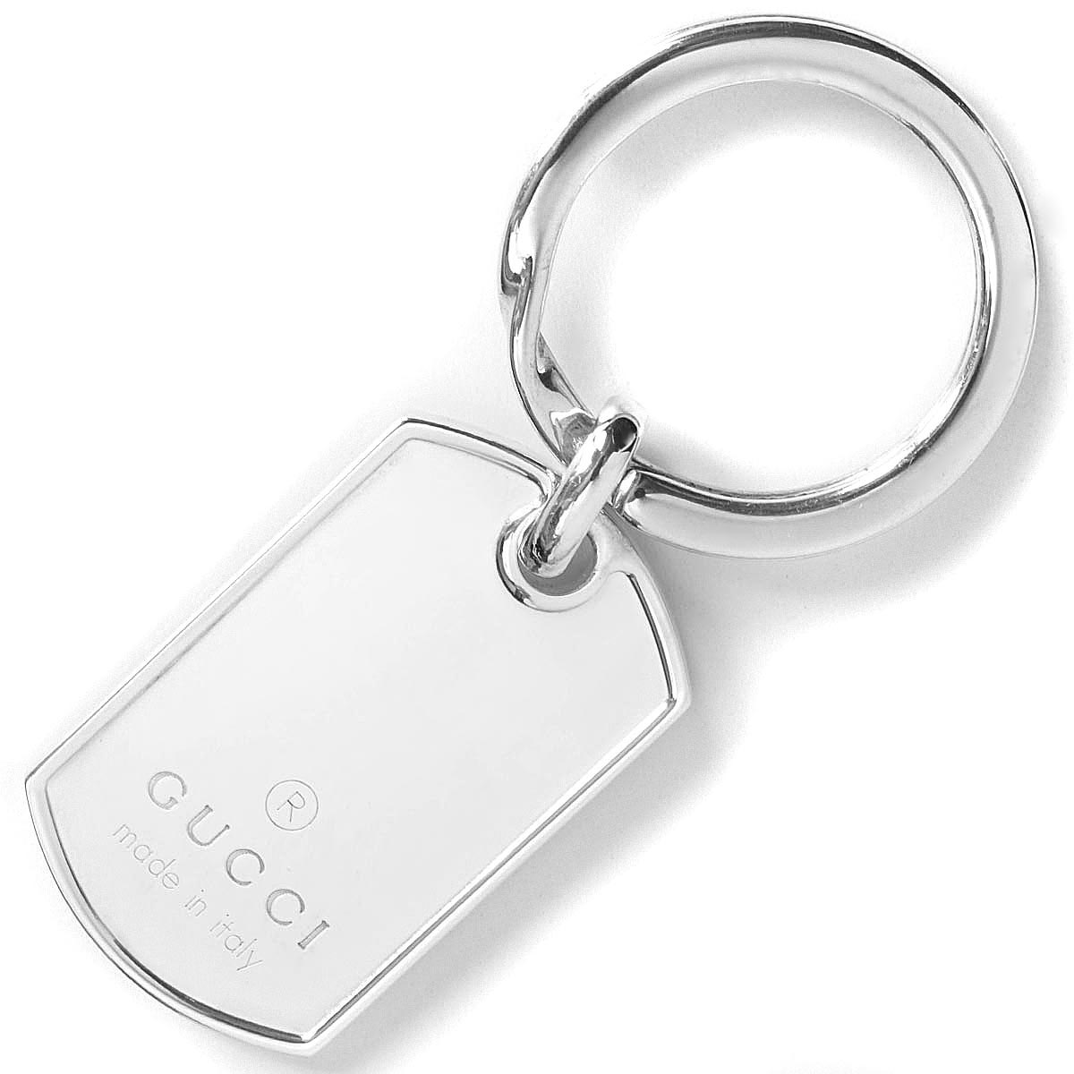 グッチ キーリング キーホルダー アクセサリー メンズ レディース タグプレート 財布 ケース シルバー レディース J8400 8106 Gucci ブルークウォッチカンパニー 送料無料 グッチ Gucci アクセサリー キーリング J8400 8106 新品